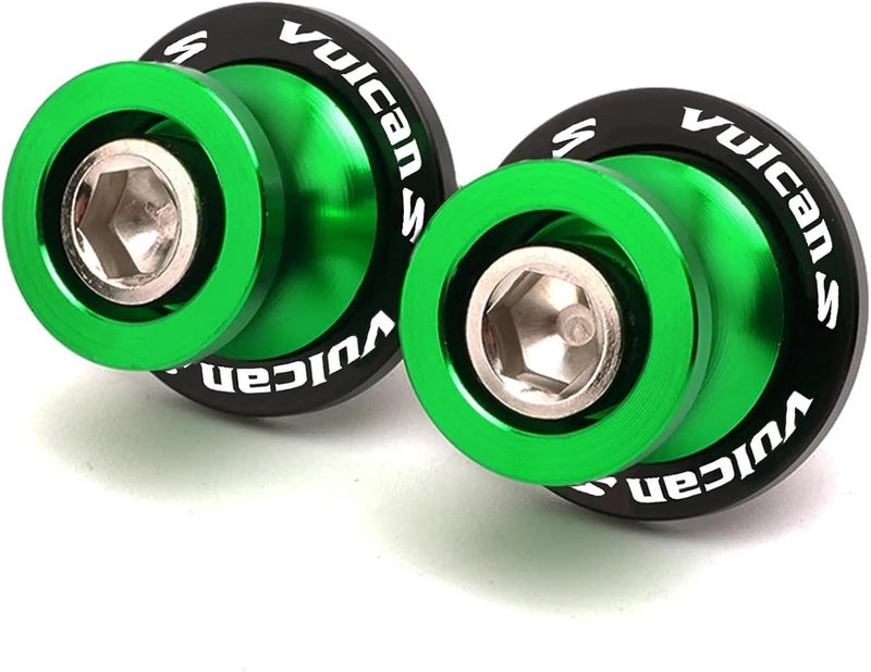 FREAXLL For VULCAN S 2015-2025 M10 10MM Swing arm Spools Slider Stand Green for KAW&-ASA*KI Vulcan S 650 900 Performance/Sport/Cafe Light Tourer 2015-2025 - Image 2